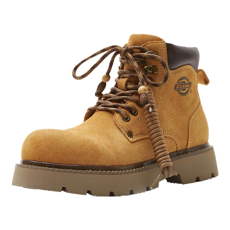 Dickies男鞋秋冬男士休闲短靴户外保暖加绒大黄靴时尚潮流马丁靴