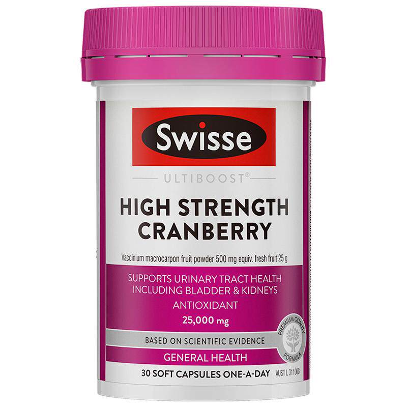 Swisse斯维诗高浓度蔓越莓胶囊女性私护私密保养30粒/瓶保健品