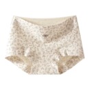 芬腾A类纯棉内裤 女10a抑菌加长裆高腰收腹包臀碎花女生四角平角裤