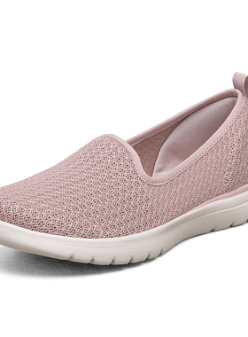 斯凯奇女懒人一脚蹬时尚轻便平底健步鞋妈妈鞋