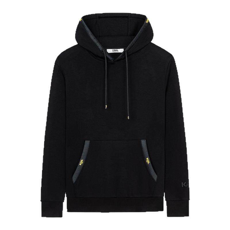 KARL LAGERFELD卡尔拉格斐KL印花抽绳连帽卫衣早秋新款老佛爷男装,男装,卫衣,淘宝优惠券,粉丝福利购,淘宝优惠卷