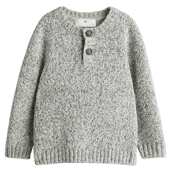 潮流圆领保暖内搭打底套衫 HM童装 儿童男童毛衣冬季 1257434