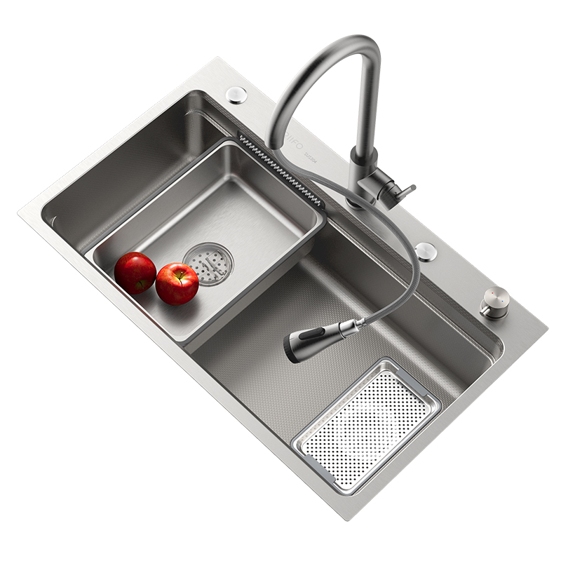 日丰集宝Max水槽大单槽厨房洗菜盆304不锈钢家用洗碗槽台下盆水池
