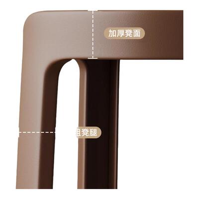 塑料凳子加厚家用餐桌熟胶凳简约高板凳北欧客厅靠背方圆风车登子