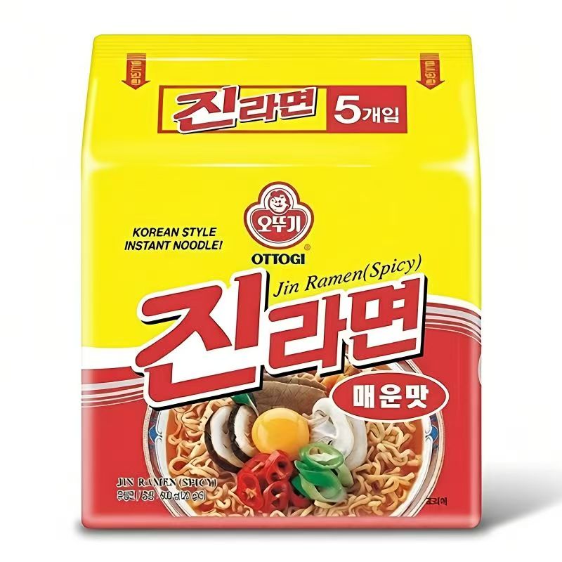 韩国进口不倒翁金拉面原味辣味图片