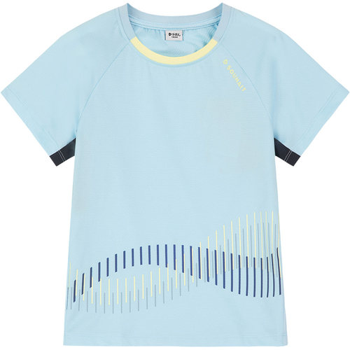 水孩儿童装儿童T恤短袖夏装大童女童宝宝薄男童半袖休闲运动上衣