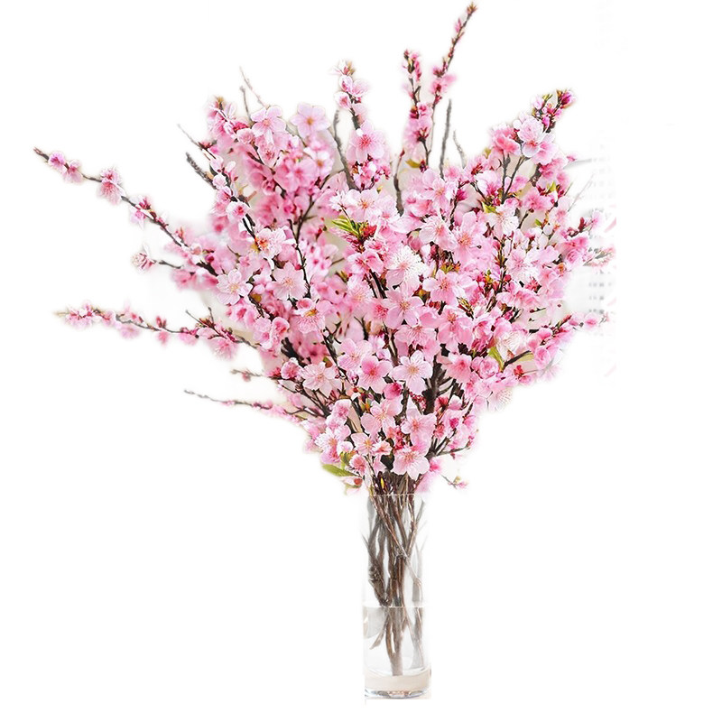 桃花鲜枝干枝水培鲜切带花苞发货