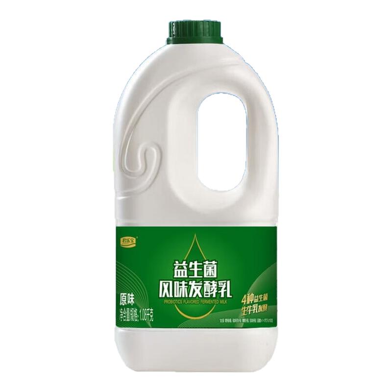 君乐宝益生菌酸奶大桶装1080g低温酸奶风味发酵乳原味大桶