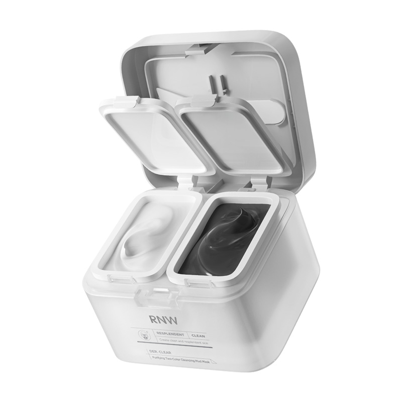 rnw如薇清洁面膜双色泥膜深层清洁毛孔补水保湿双护替换装正品