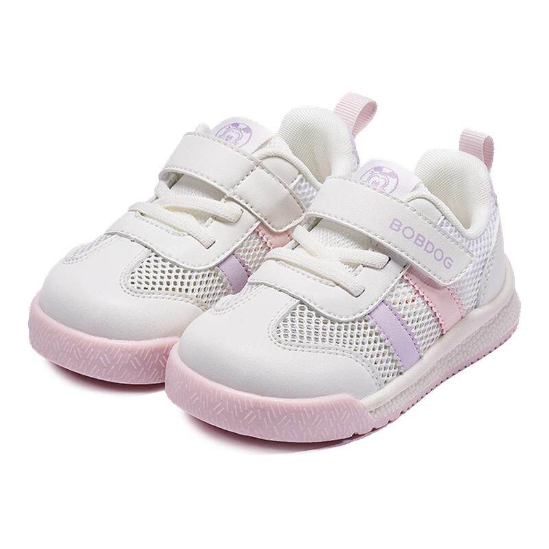 巴布豆宝宝学步鞋女童网面透气凉鞋夏季新款软底防滑婴幼儿鞋子