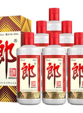 郎酒郎牌郎酒 53度 500ml *6瓶 酱香型国产高度白酒 【非原箱】