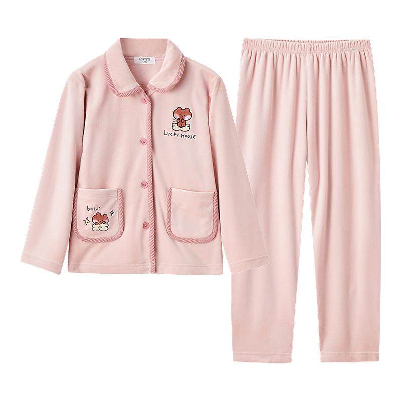 千线艺linefriends联名海岛绒女童睡衣防静电珊瑚绒儿童家居服冬,童装/婴儿装/亲子装,家居服套装,淘宝优惠券,粉丝福利购,淘宝优惠卷