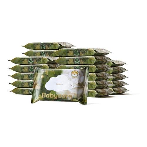 babycare山茶新生柔湿巾10抽便携装山茶湿巾手口婴儿新生儿湿巾