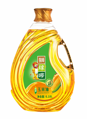 香港狮球唛食用油玉米油6.18L非转基因物理压榨大容量家用大桶装