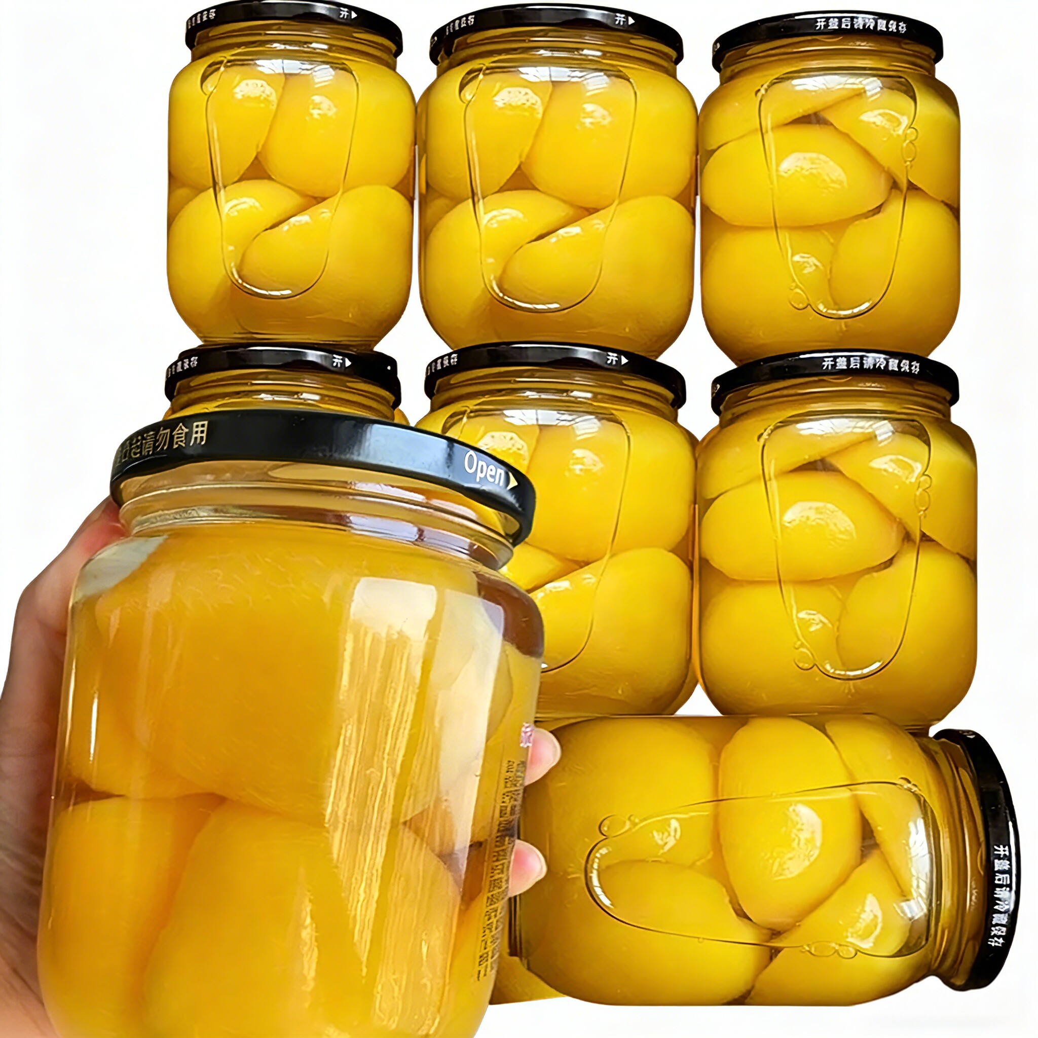 水果黄桃罐头新鲜糖水美味好吃即食桃子平邑休闲零食整箱批发正品