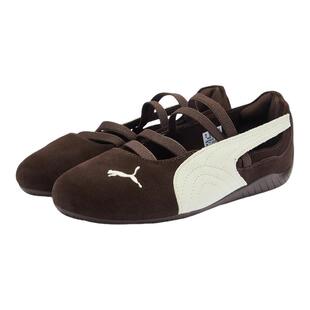 PUMA彪马SPEEDCAT薄底鞋芭蕾风复古拿铁棕玛丽珍女子 406758-02