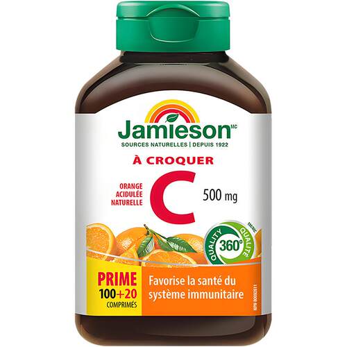 JAMIESON健美生维生素C咀嚼片