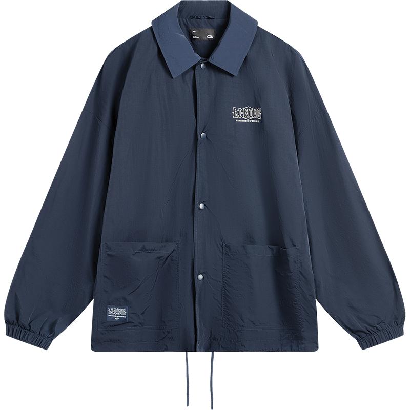 李宁工装复古风情侣外套