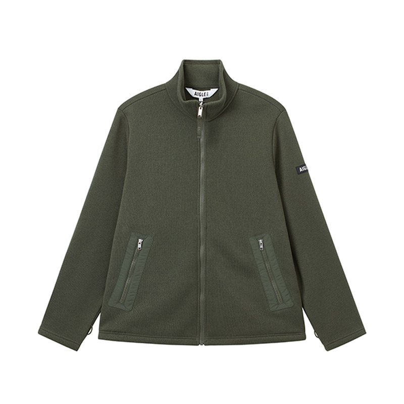 AIGLE艾高户外保暖抓绒衣男士