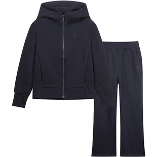 大童连帽外套儿童休闲长裤 暇步士童装 新款 2025秋装 两件套 女童套装