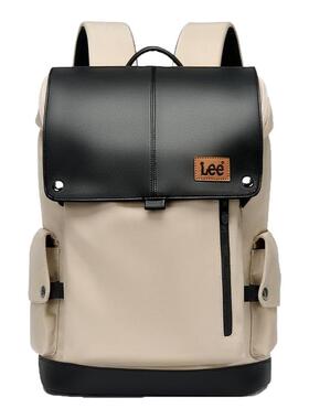 Lee双肩包男2025新款商务背包大学生书包户外16寸电脑包休闲通勤