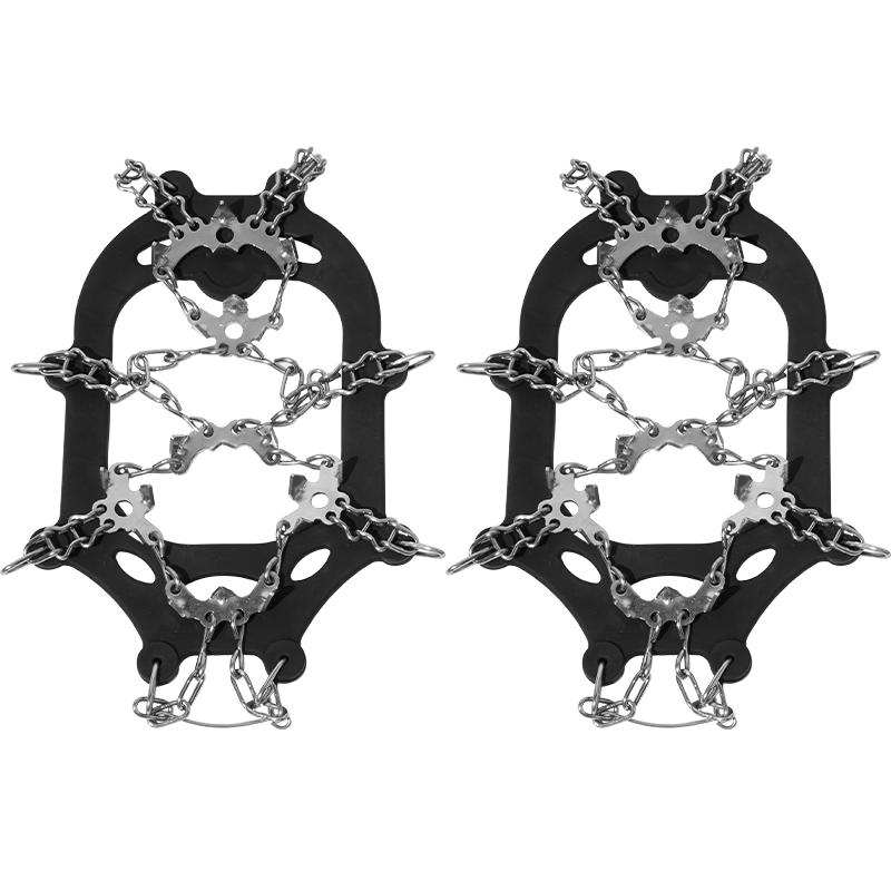 牧高笛远途远途不锈钢冰爪户外19齿简易防滑鞋套登山雪爪攀岩装备
