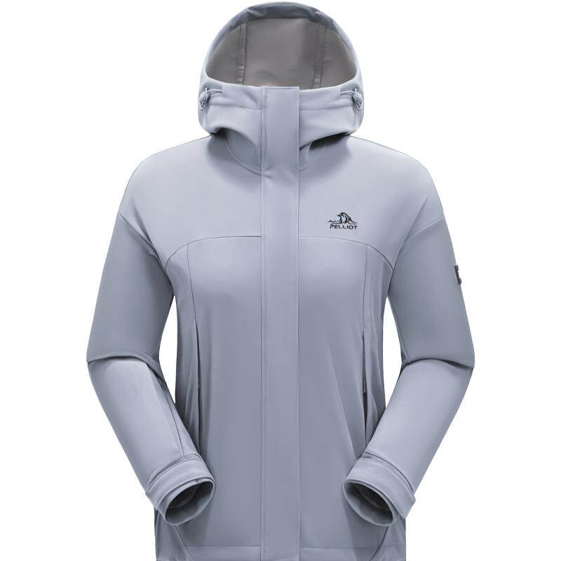 【风盾C24】伯希和软壳衣女新款户外加绒防风防水登山冲锋衣外套