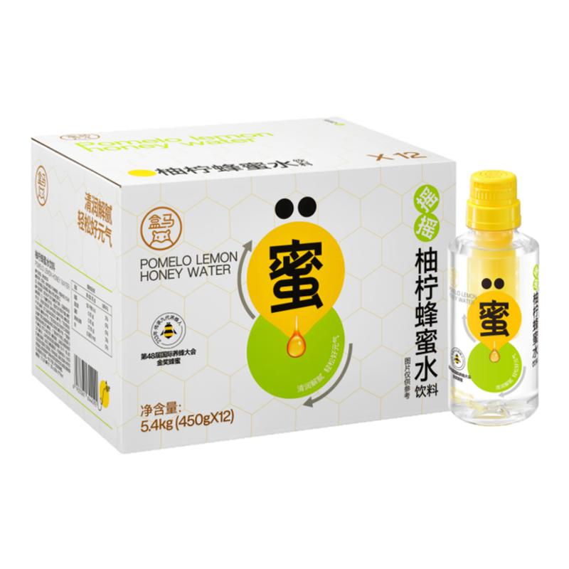 盒马 摇摇柚柠蜂蜜水 450g*12瓶