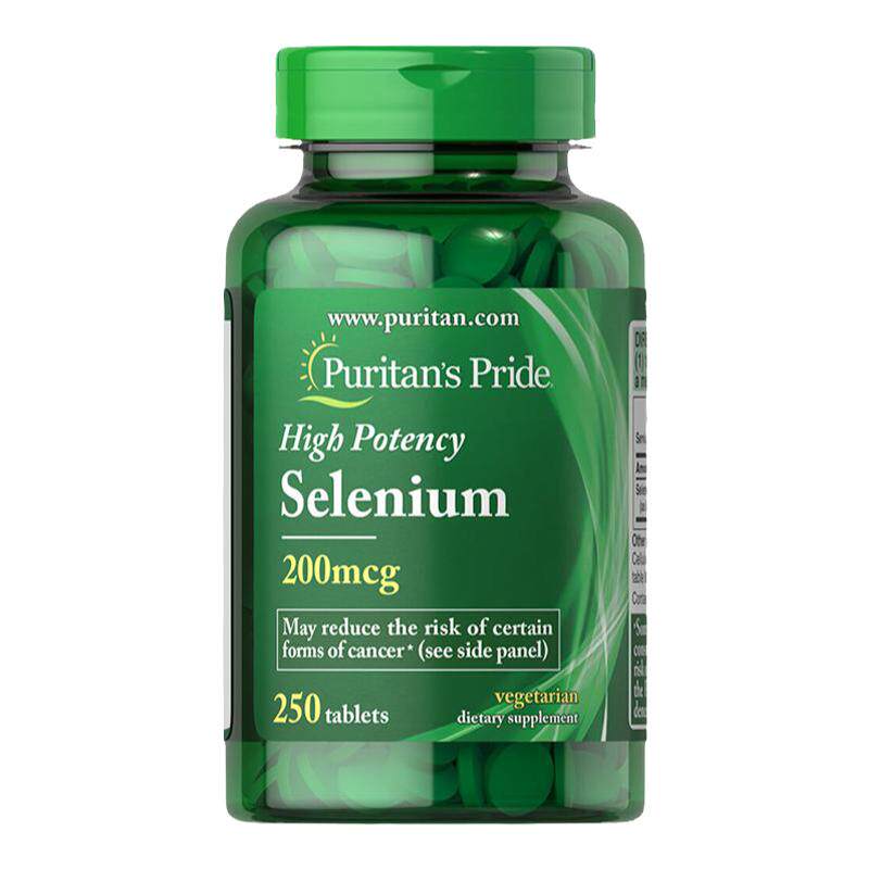 普丽普莱美国正品有机富硒片补硒元素 酵母硒片增强体质保健250粒