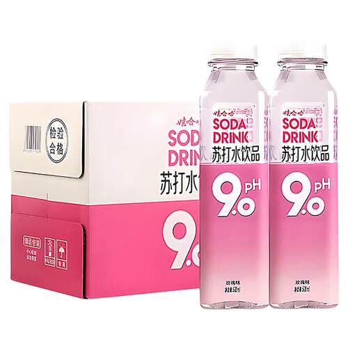 娃哈哈苏打水玫瑰味500ml*15瓶
