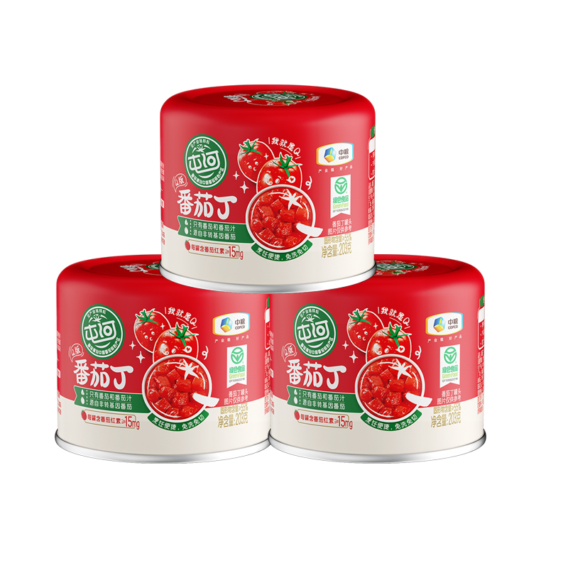 屯河新疆内蒙番茄丁罐头
