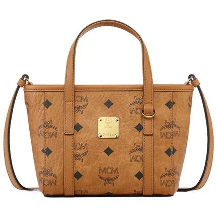 MCM TONI超迷你菜篮子斜挎单肩包托特包女包经典印花礼物