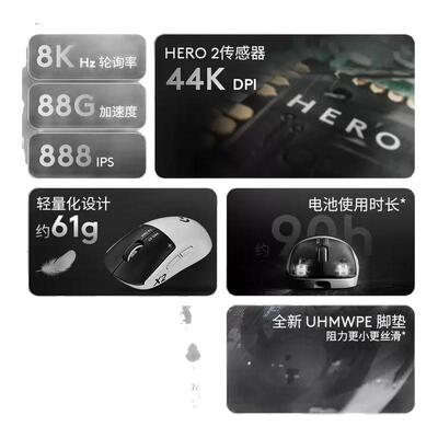 整箱4个装罗技GPW5代雪豹无线鼠标G Pro狗屁王电脑游戏电竞三角洲