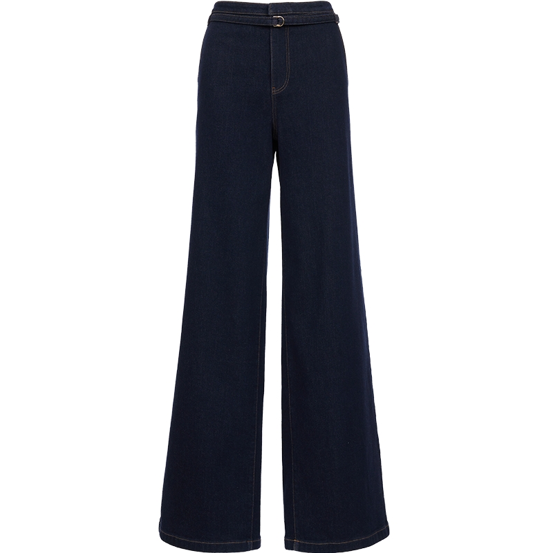 VeroModa牛仔裤含棉加绒阔腿裤