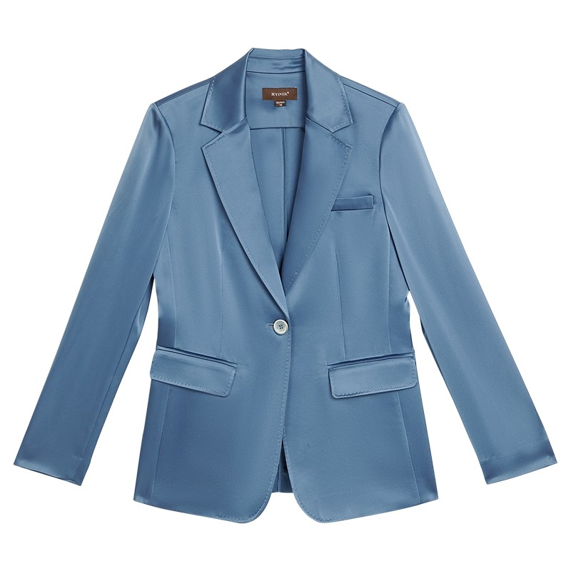 【醋酸系列】YINER音儿专选2025春季新款垂顺气质西装领短外套,女装/女士精品,短外套,淘宝优惠券,粉丝福利购,淘宝优惠卷