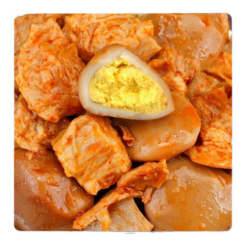鹌鹑蛋豆干开袋即食手撕素肉豆腐干卤蛋休闲解馋小吃零食品旗舰店