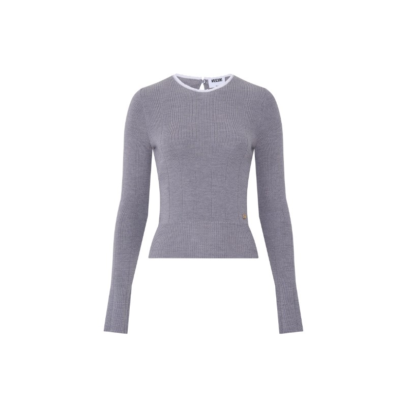 【礼物会员5折起】Moschino/莫斯奇诺  女士羊毛修身高腰针织衫,女装/女士精品,毛衣,淘宝优惠券,粉丝福利购,淘宝优惠卷