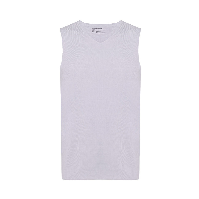 爱慕先生60支莫代尔净痕抗菌男士V领宽肩背心打底上衣春夏跨栏