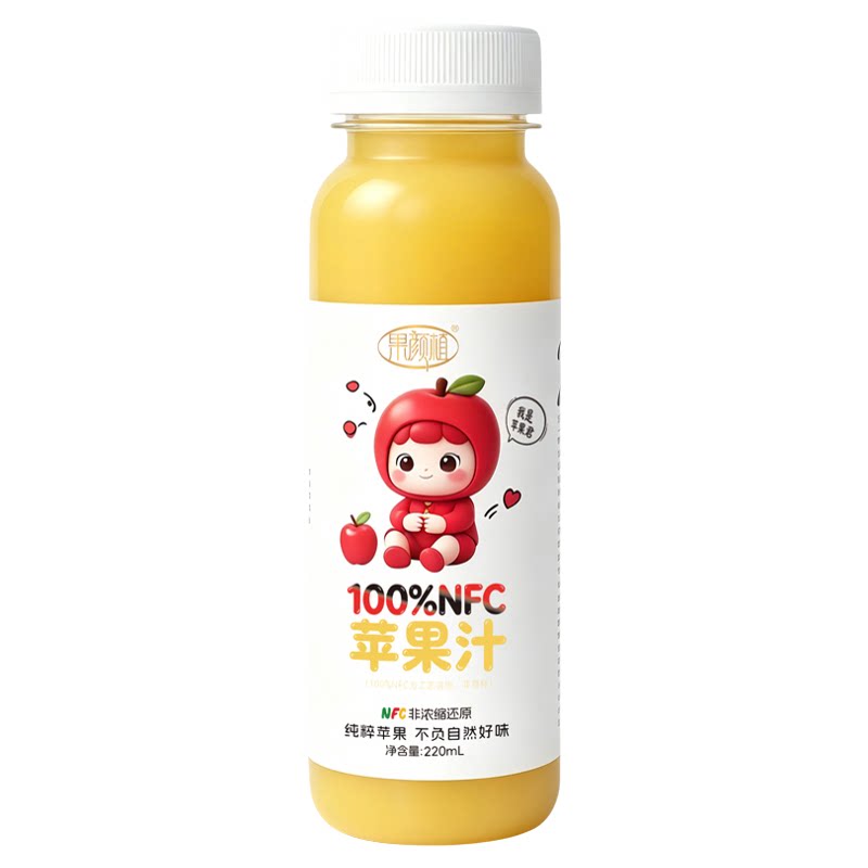 果颜植100%NFC苹果汁