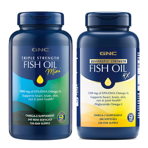 美国软胶囊深海鱼油GNC