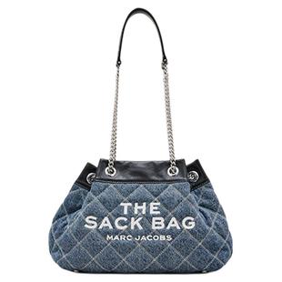 SACK 新增折扣 MARC?JACOBS 中號丹寧牛仔絎縫鏈條斜挎肩背包