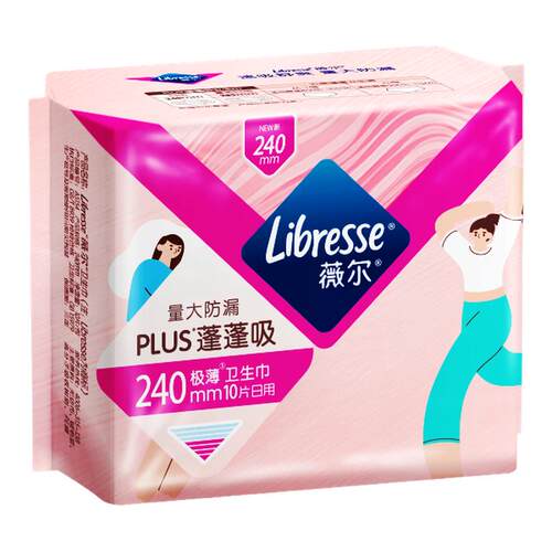薇尔量大日用plus卫生巾100片装