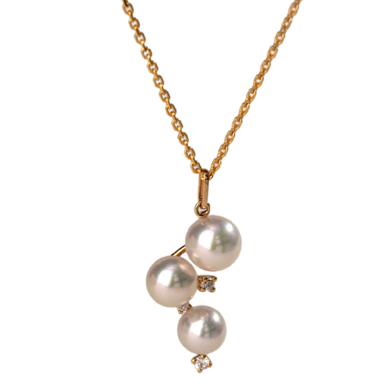 ڲ5-6.5mm 18K׹+S925 HELASAkoyaˮ׹18Kʯ鱦1869Ԫ