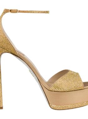 【新年折扣】RENE CAOVILLA ANASTASIA系列水钻女士高跟凉鞋