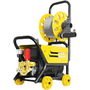 新型增压洗车机220v高压水枪家用大功率清洗机强力洗地神器刷车泵