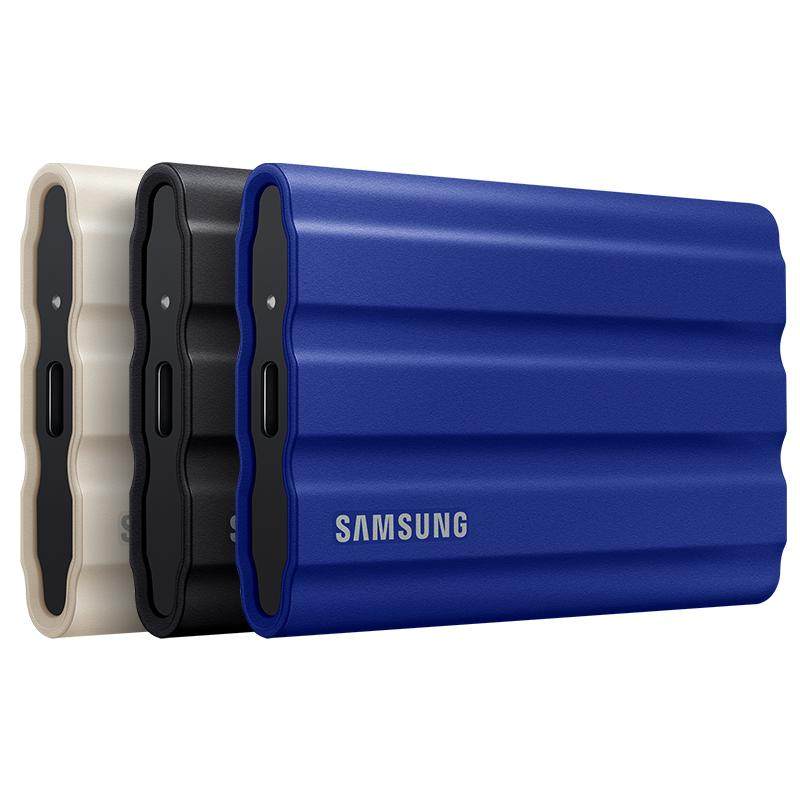 三星T7shield移动固态硬盘t7固态盘pssd手机外接电脑三防移动盘t9