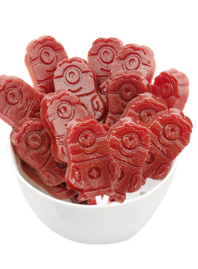 奥赛小黄人山楂卷卷棒棒糖正宗无色素添加儿童散称零食独立小包装