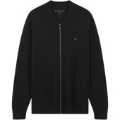 商务休闲青年针织夹克棒球开衫 Tommy秋冬男装 毛衣外套 含羊毛