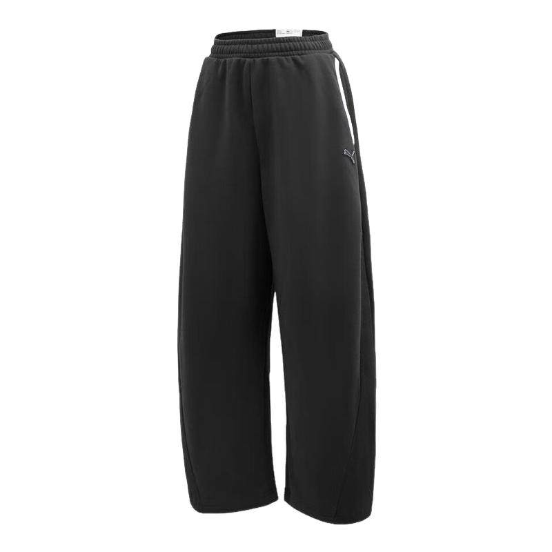 PUMA彪马女远红外拒寒保暖加绒串标拼接阔腿长裤 635729-01,运动服/休闲服装,运动长裤,淘宝优惠券,粉丝福利购,淘宝优惠卷