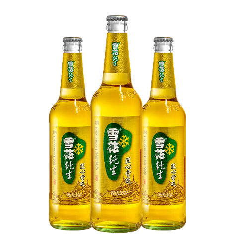 雪花啤酒纯生工艺酿造500ml*6
